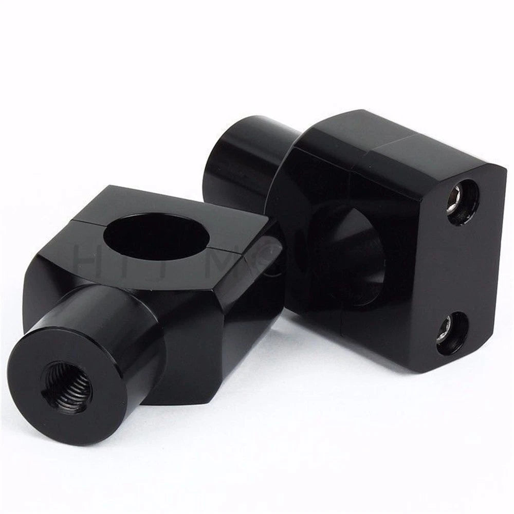 1" Black Motorcycle Handlebar Risers for Harley Davidson Sportster, Softail (US)