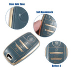 TPU Key Fob Case Cover for Kia Forte (2014–2020) - 4 Button, Blue
