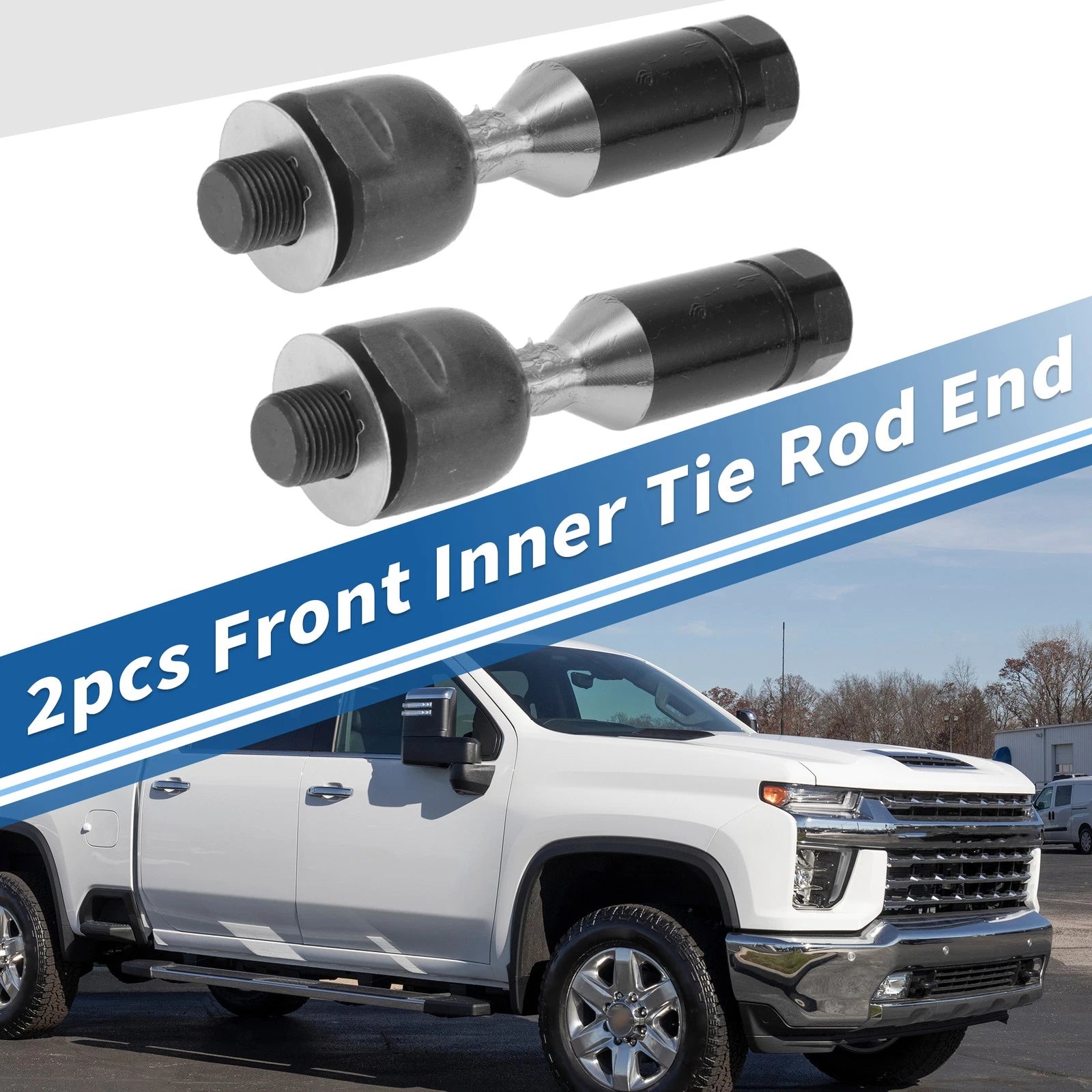 2 Pcs Front Inner Tie Rod End Links for Isuzu Ascender (2003–2008) EV80965