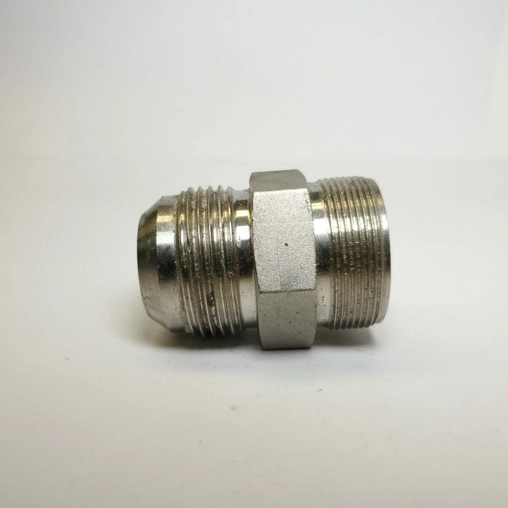 2X 1" Male JIC X Male NPT 316 Stainless Steel Hydraulic Fitting