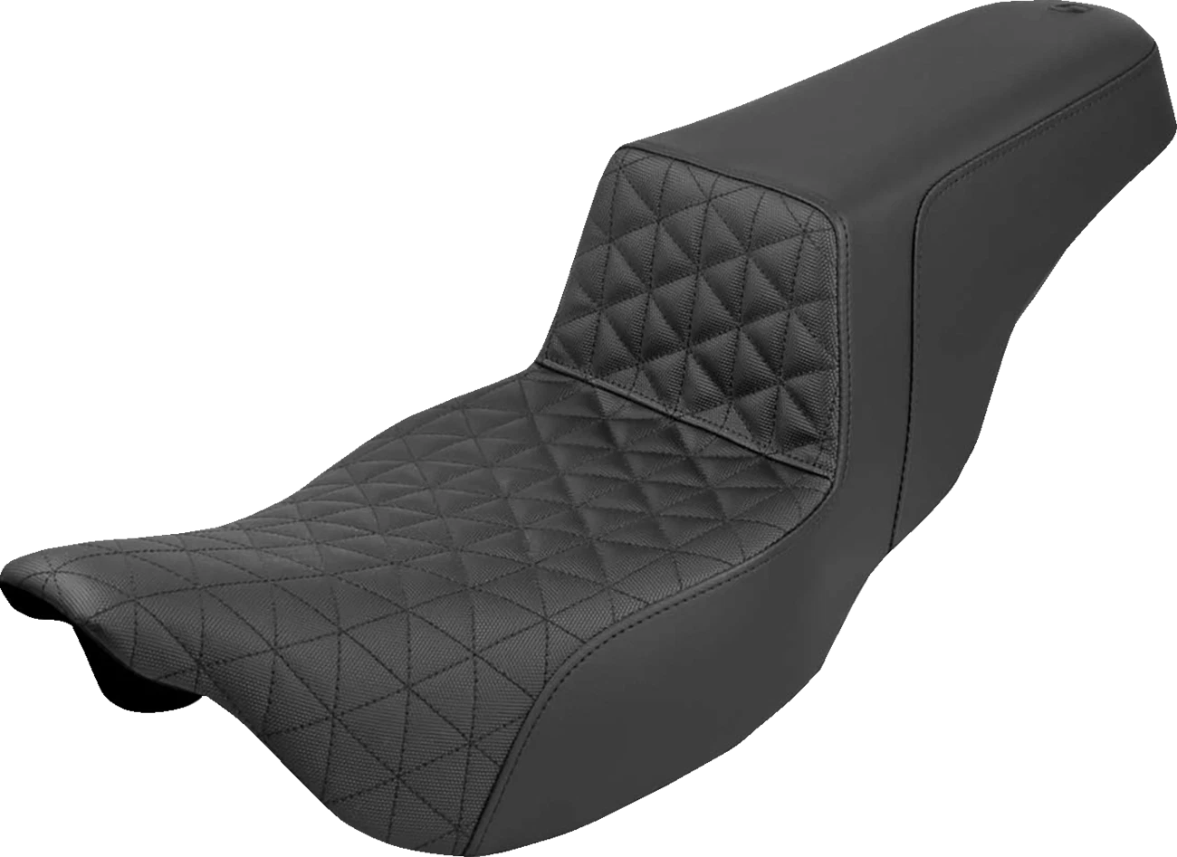 SADDLEMEN Extended Reach Step-Up Seat for FLH/FLT (2008–2024) - Black