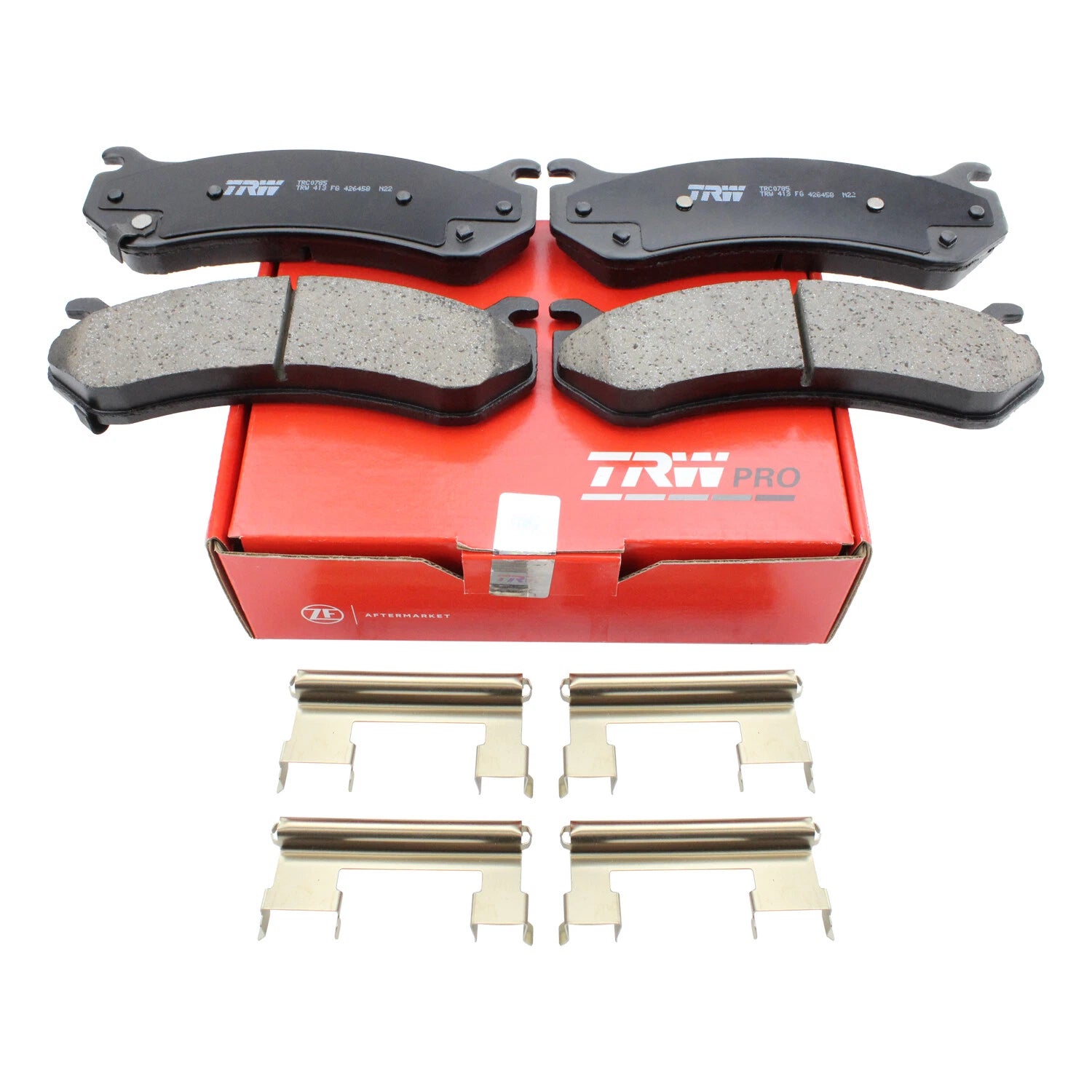 Set of 4 TRW Pro Ceramic Brake Pads for Cadillac Chevrolet GMC Hummer