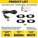 White LED Grille Lights for Toyota Tacoma TRD Off-Road (2024–2025) 53111-AK040 EV