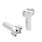 4" CNC Straight Handlebar Risers for Harley Sportster Dyna Softail (2004-2023)