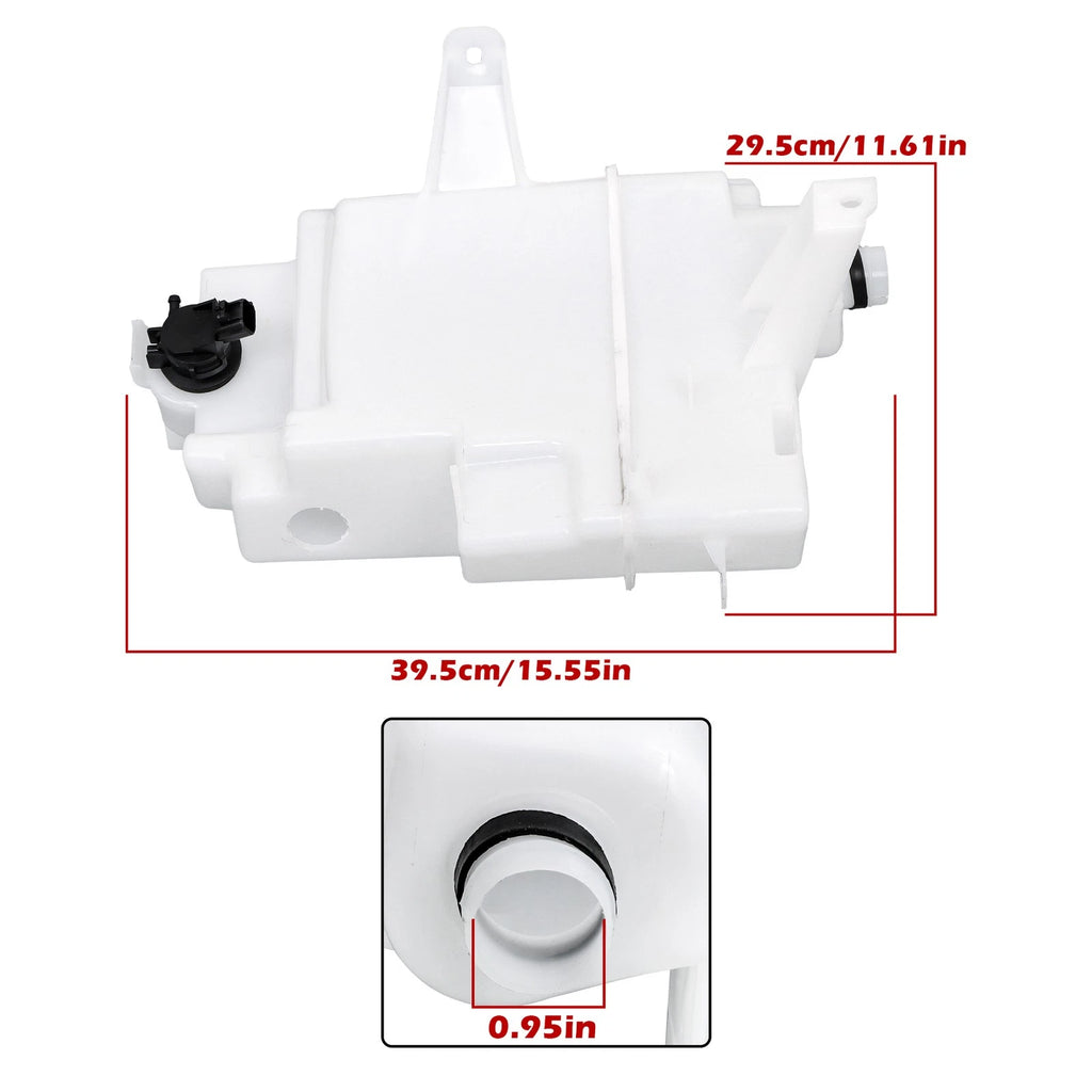 Windshield Washer Reservoir Tank with Cap Pump & Sensor for Toyota RAV4 (2013-2018)