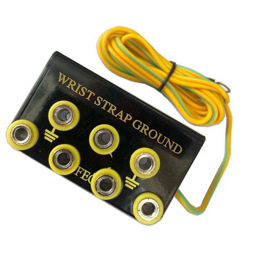 Grounding Base L-Shaped Multihole with Wristband Slots and Cover for