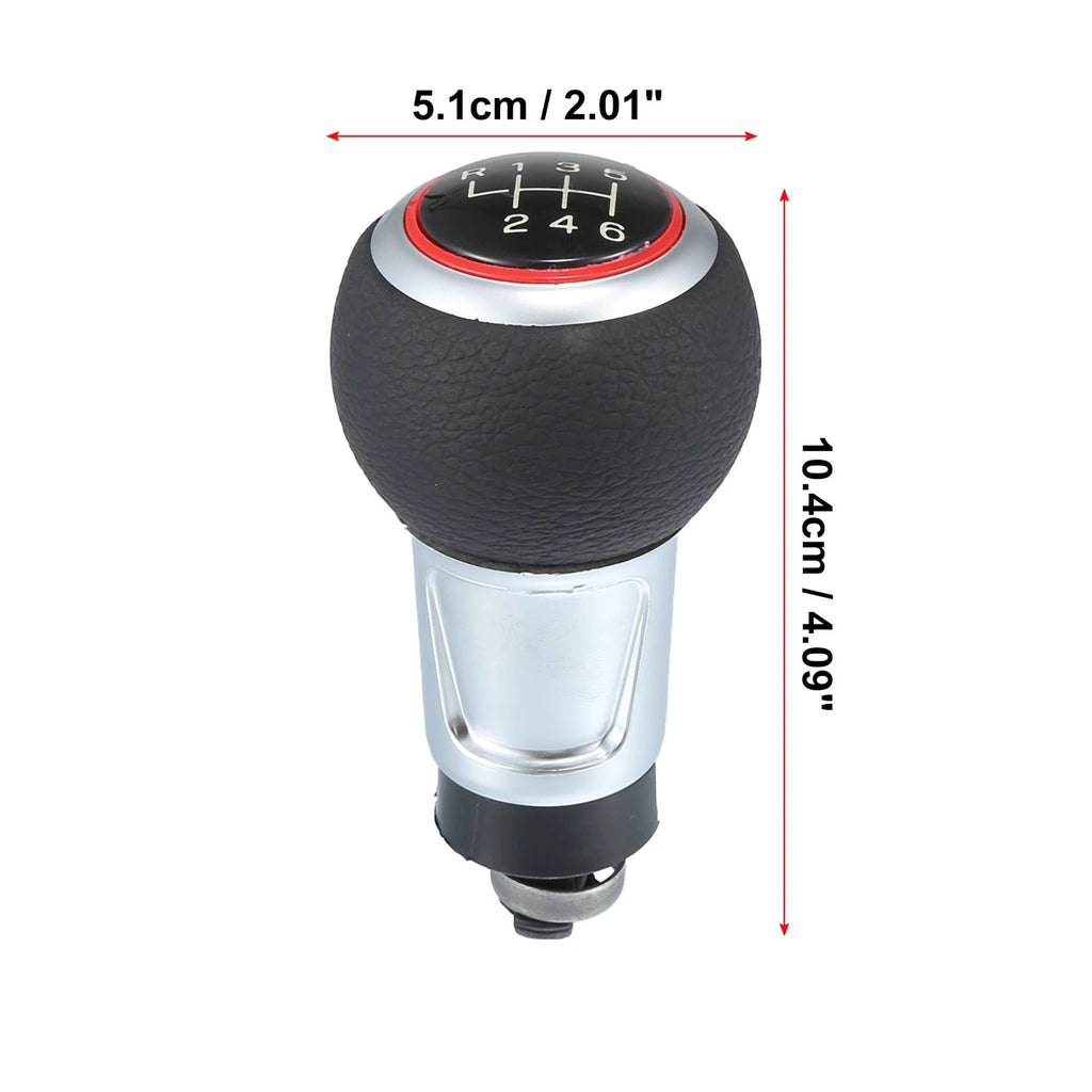 6 Speed Gear Shift Knob for Audi A4 S4 B8 8K (2008–2016) Black Red
