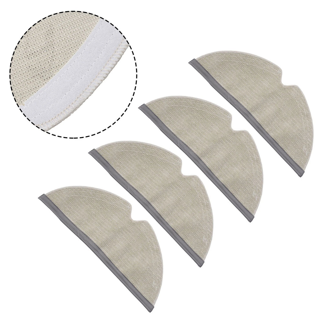Set of 4 Microfibre Pads for Q8 MAX MAX Plus Robot Vacuum Cleaner