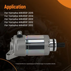 12V CW Starter Motor for Yamaha WR450F (2007–2014) 5TJ-81890-31-00 9T