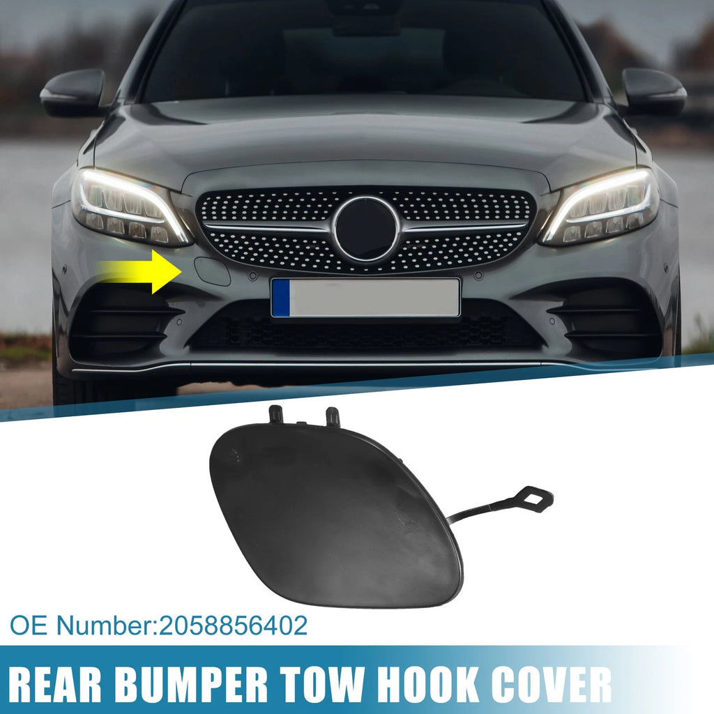Front Bumper Tow Hook Cover 2058856402 for Mercedes-Benz C300 C200 C180 (2015–2021)