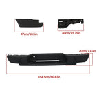 Rear Bumper Assembly for Chevrolet Colorado (2008–2012) - Metallic Black