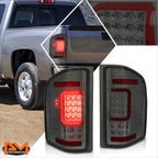 3D LED C-Bar Tail Lights for Chevy Silverado (2007–2014) - Smoked