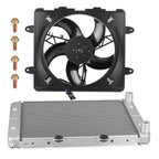 Aluminum Radiator & Cooling Fan for Polaris Sportsman 700 800 EFI (2004–2014)