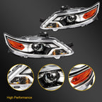 Headlight Assembly for Ford Taurus (2010–2012) Black Housing Projector