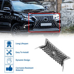 Front Upper Hood Grille for Lexus GX460 (2014–2022) Chrome Silver Tone