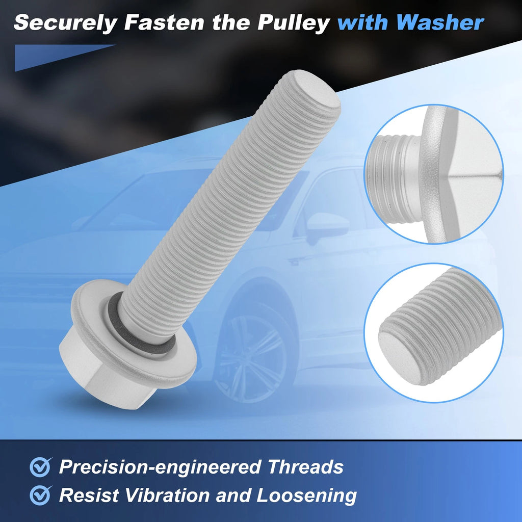Crankshaft Pulley Bolt Kit WHT009475 for Audi A1 A3 A4 A5 A6 TT, VW EOS Golf