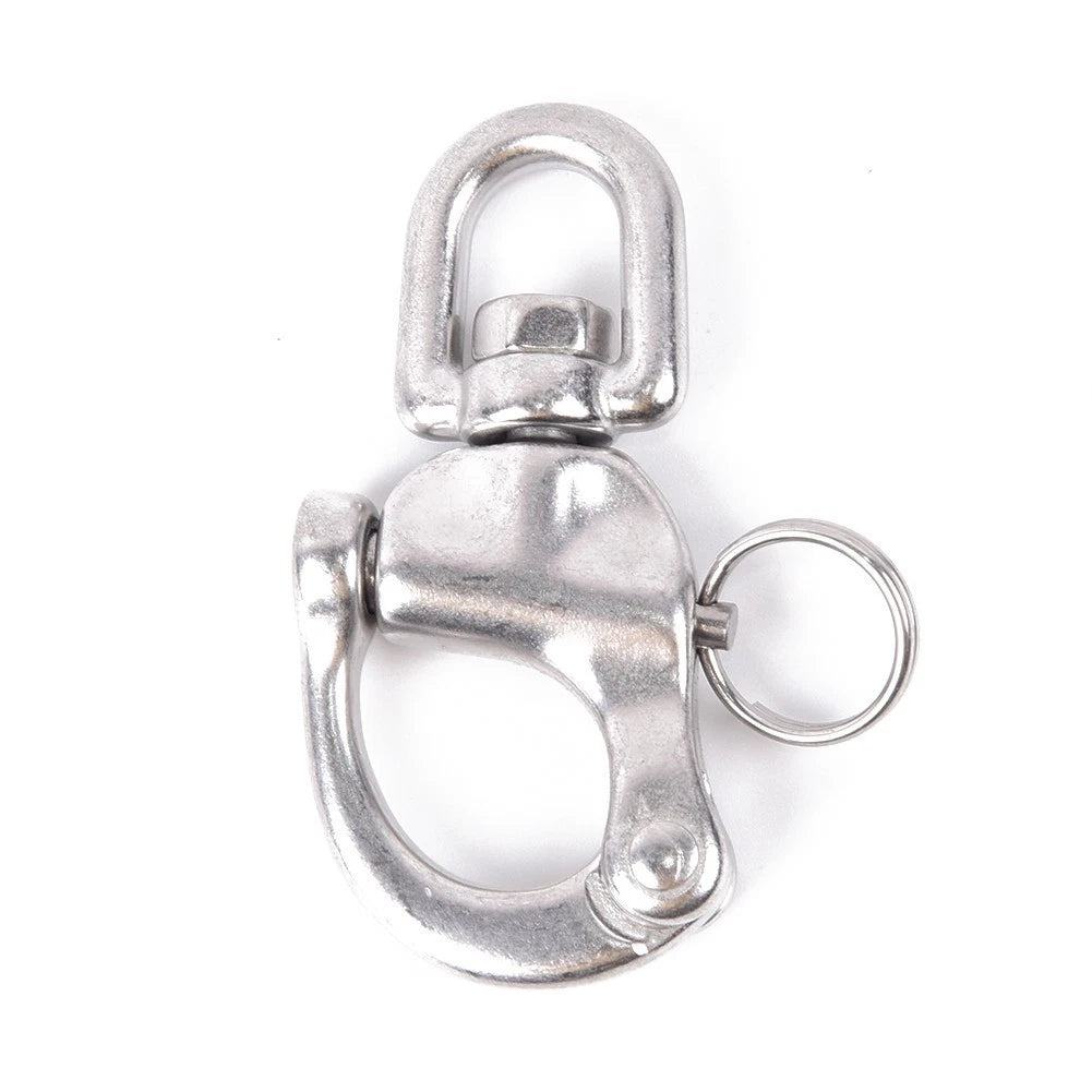 70mm Stainless Steel Swivel Snap Shackle for Marine Sailing Boat Caravan