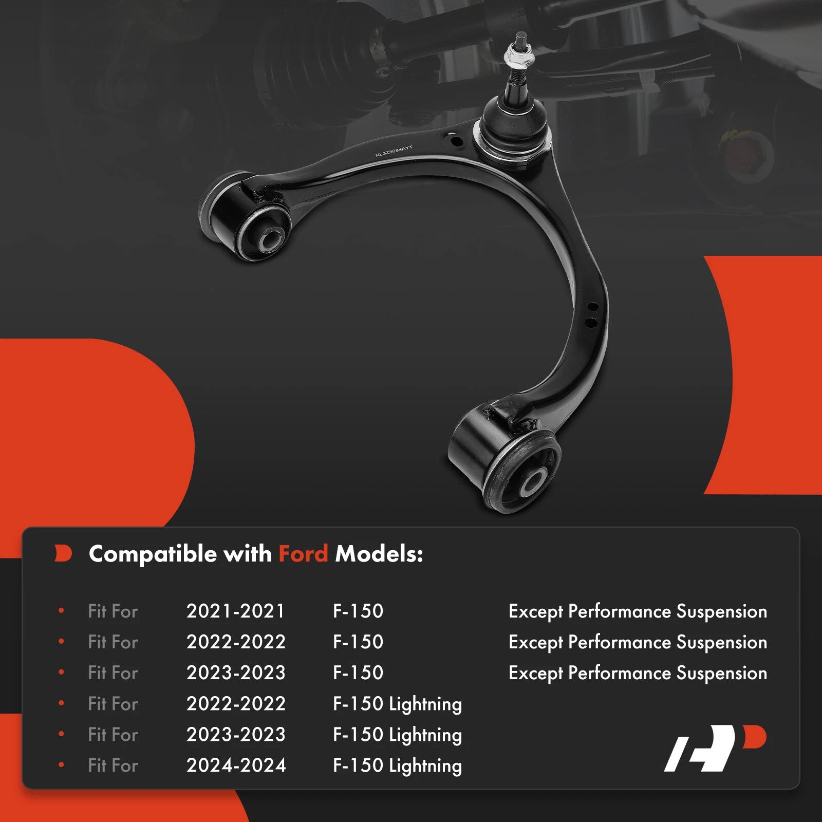 Front Right Upper Control Arm with Ball Joint for Ford F-150 (2021–2023)
