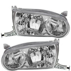 Projector Headlight Housing Pair for Toyota Corolla (2001-2002)