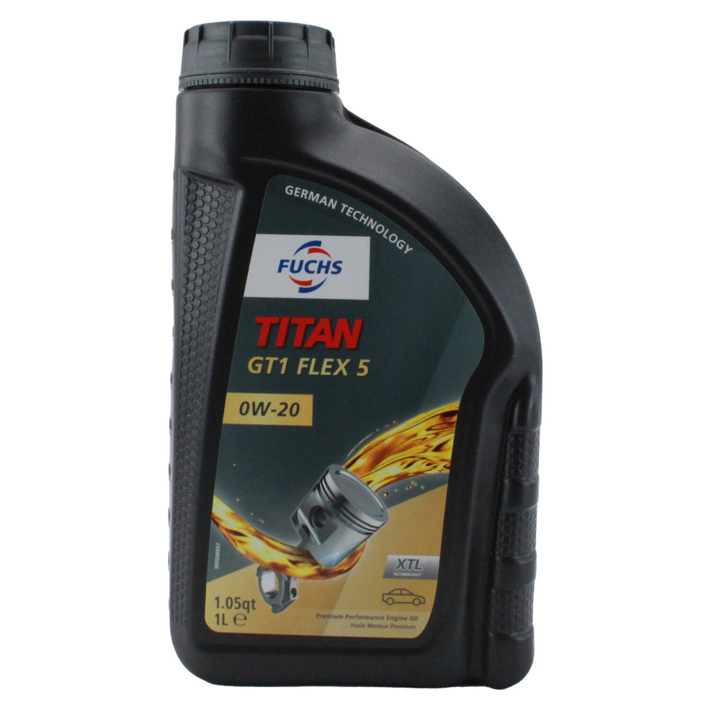 Set of 12 Fuchs TITAN GT1 FLEX 5 SAE 0W-20 Engine Oil for BMW Mercedes