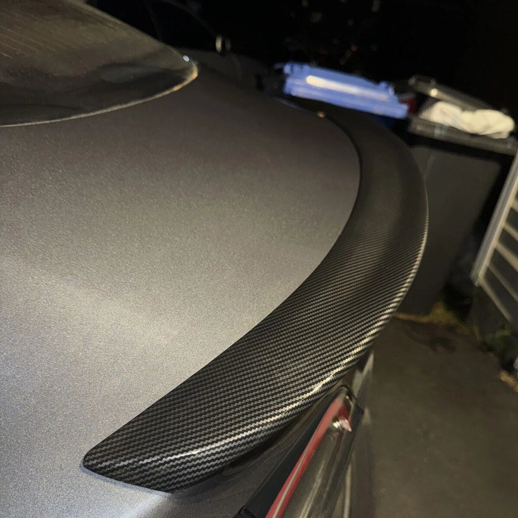 Rear Trunk Spoiler Wing for Tesla Model 3 (2017–2023) Carbon Fiber Look