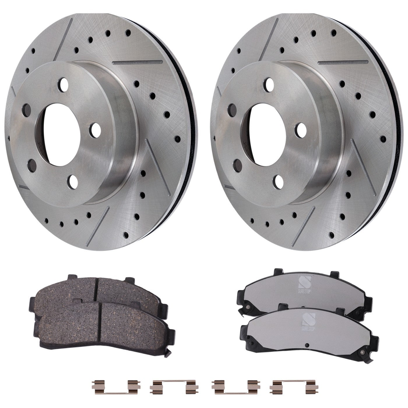 Front Brake Disc Rotors & Pads Kit for Mazda B4000 B3000 Ranger 4WD
