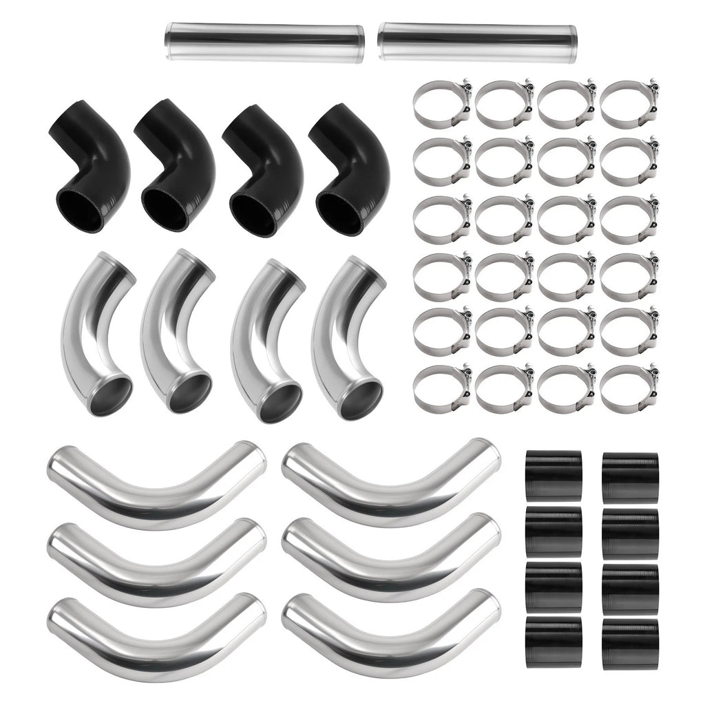 12PCS Intercooler Piping Kit for Universal Fit (2.5")
