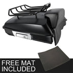 Matte 5.5" Razor Trunk Backrest Rack for Harley Touring Road Glide (2014–2026)