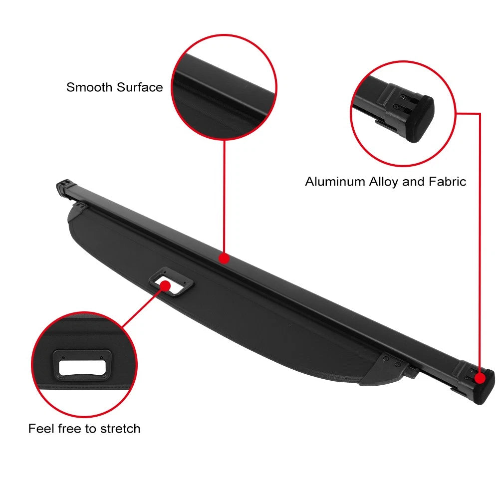 Retractable Rear Cargo Security Trunk Cover for Hyundai Santa Fe