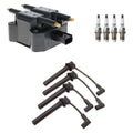 Set of 4 Hitachi Ignition Coils & Denso Iridium Spark Plugs for Neon (1995–1999)