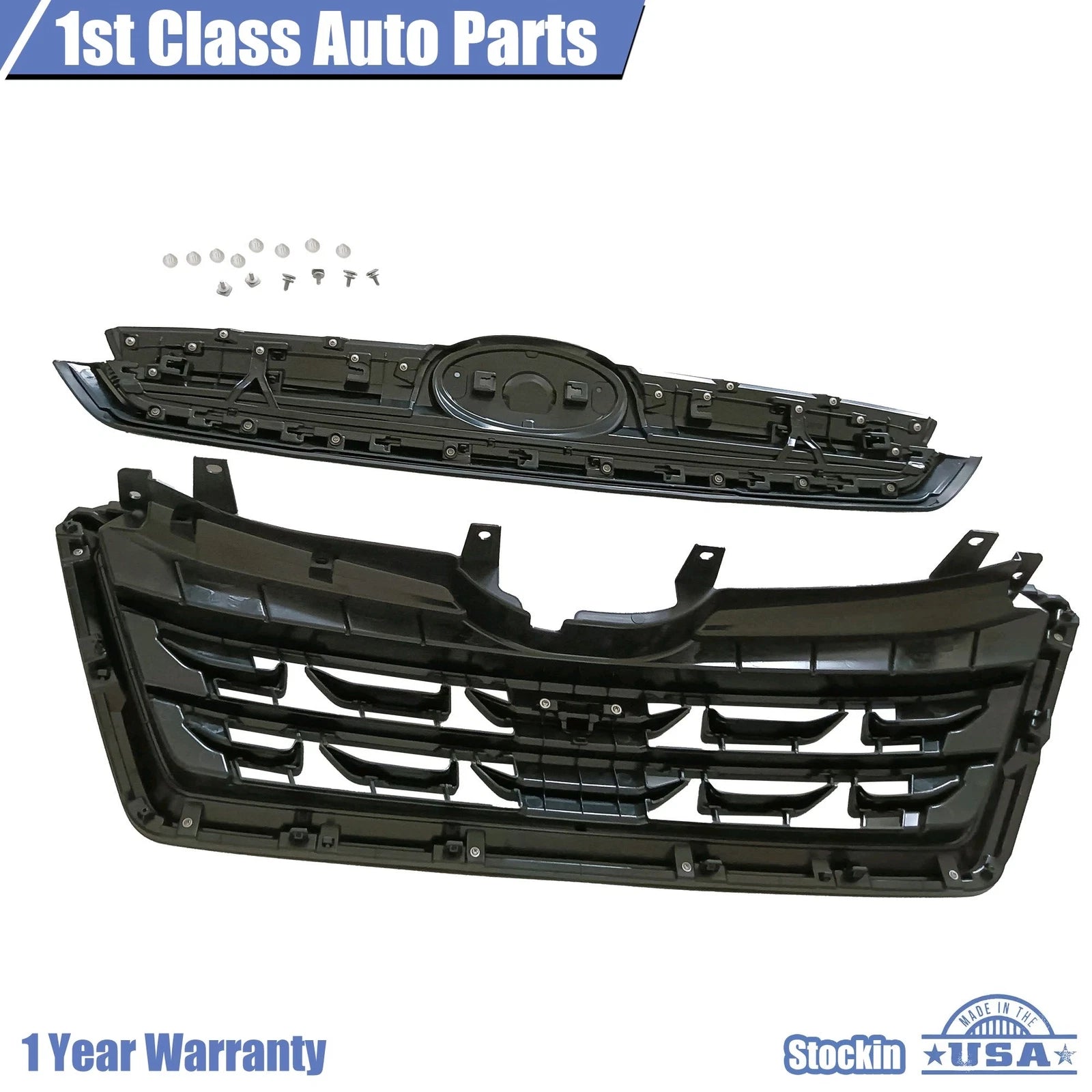 Front Bumper Grille for Subaru Forester (2022-2023) Dark Grey Trim