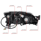 Projector Headlight Lamp Assembly for Subaru Impreza (2008–2011)