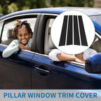 Set of 4 Door Pillar Window Trim for Kia Soul (2011–2013) Black