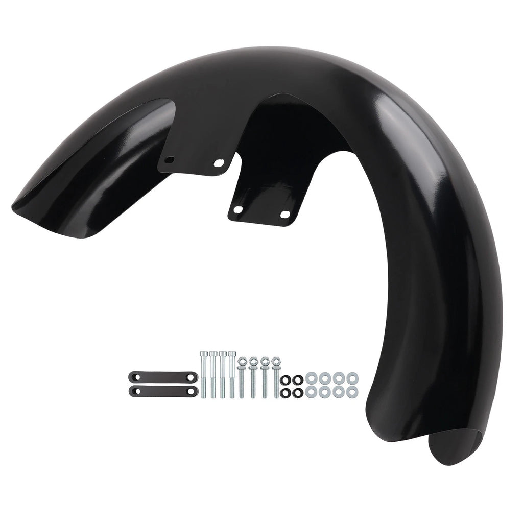 Black Front Mud Flap for Harley Electra Glide Ultra CVO (2006–2013)