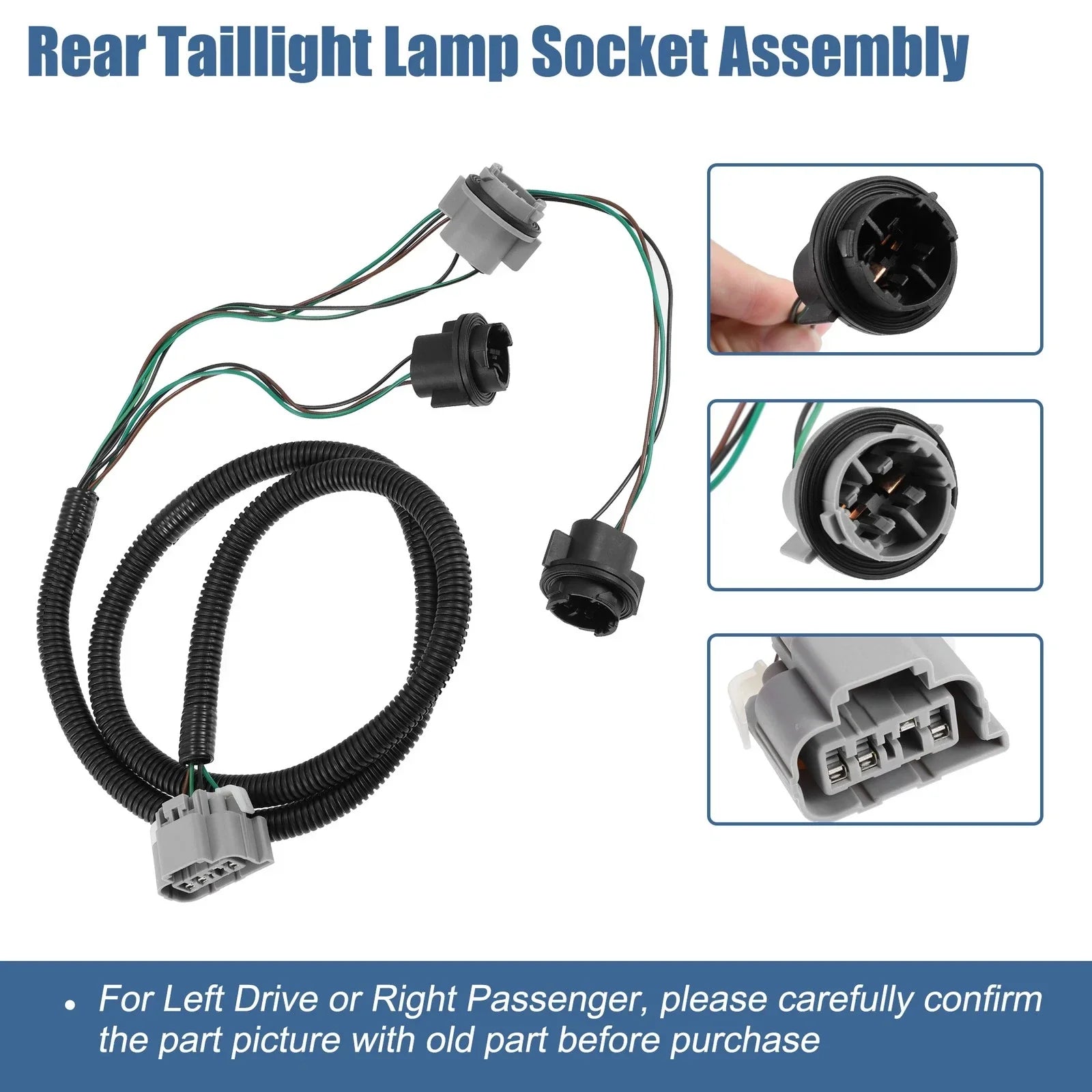 Tail Lamp Holder & Wiring Harness for Chevrolet Silverado