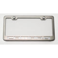 Polished Plate Frame w/White LED&"Camaro"&Brushed Face for 2010-13 Chevy Camaro