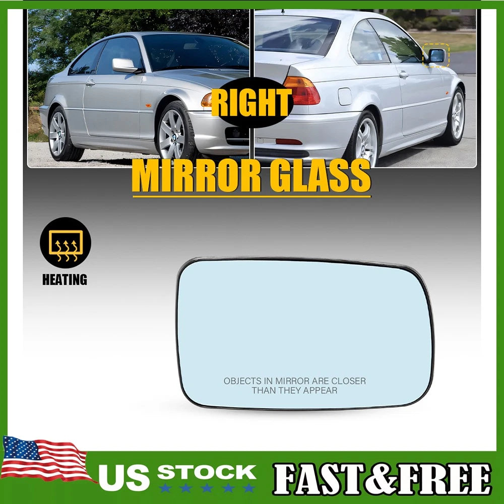 Heated Mirror Glass for BMW 330Ci (2001–2006) Right Side