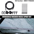 Set of 2 Windshield Washer Nozzles for Ford Focus (2012–2018) No.BM5117666AB