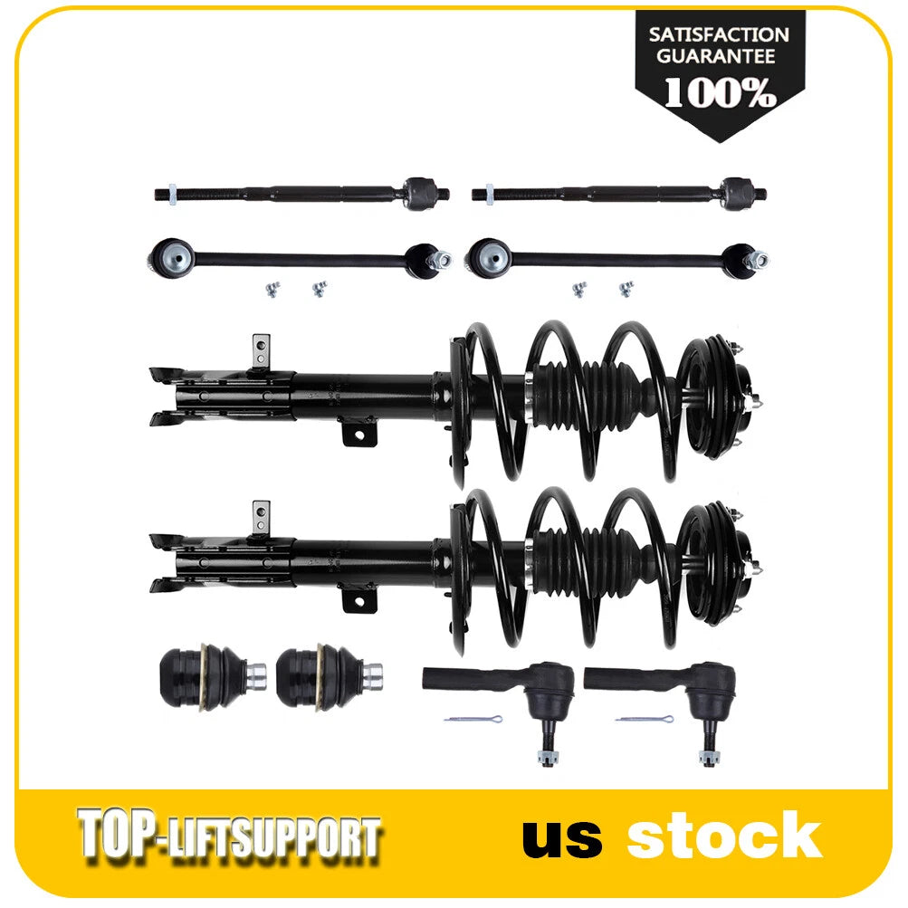 Set of 4 Front Struts and Suspension Components for Dodge Caliber (2009–2012)