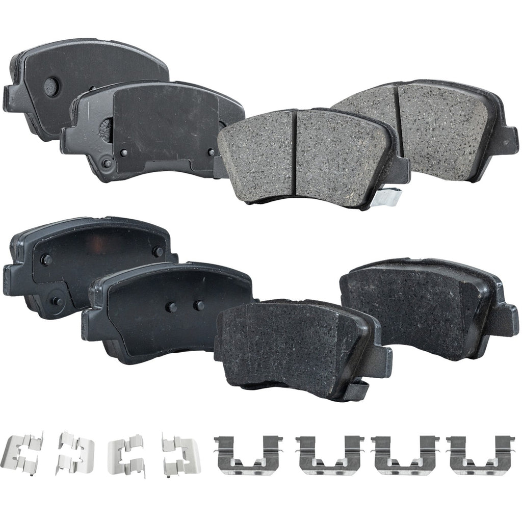 Set of 4 Brake Pads for Hyundai Elantra GT, Kia Forte Koup, Forte5