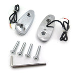 LED Signal Mirror Block Off Base Plate Chrome for Suzuki GSXR 600 750 (2001–2004)
