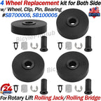 Wheel Kit w/Clips for Lift Rolling Jacks SB700005, SB100005