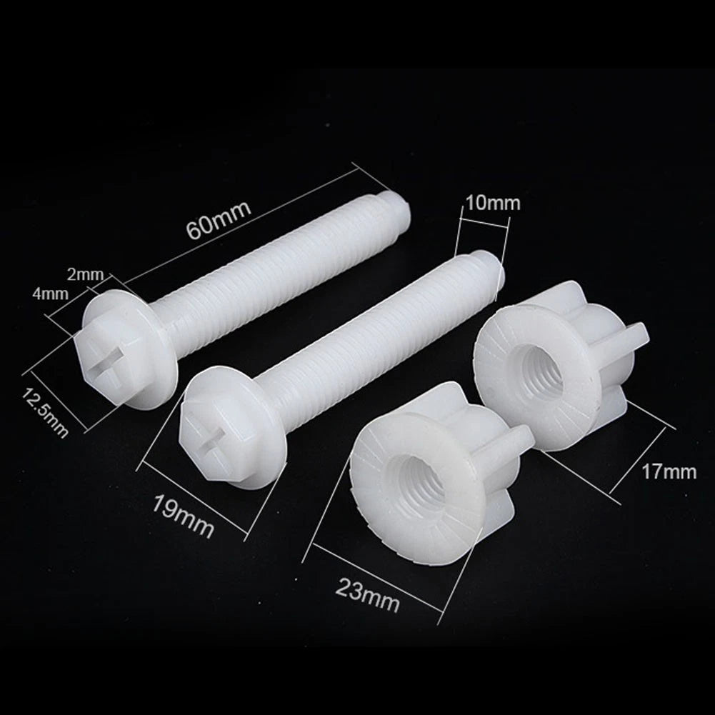 Toilet Hinge Bolts Screw Fixing Kit for Bathroom Repair (2pc)