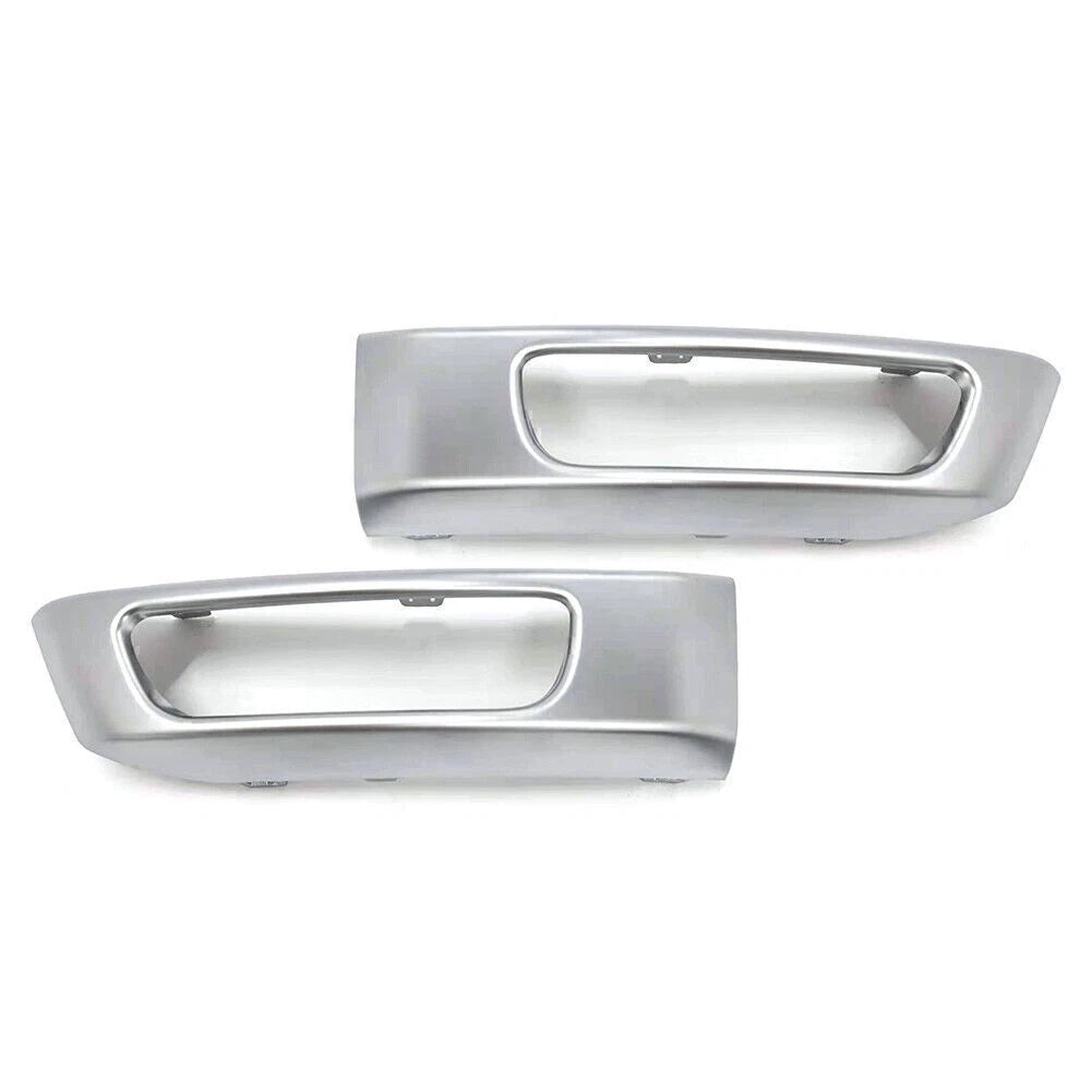 2X ABS Front Bumper Fog Light Lamp Cover for Range Rover Sport (2014–2017) Silver