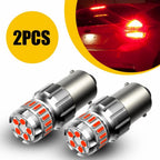 2X 1156 Red LED Brake Tail Parking Stop Light Bulbs for