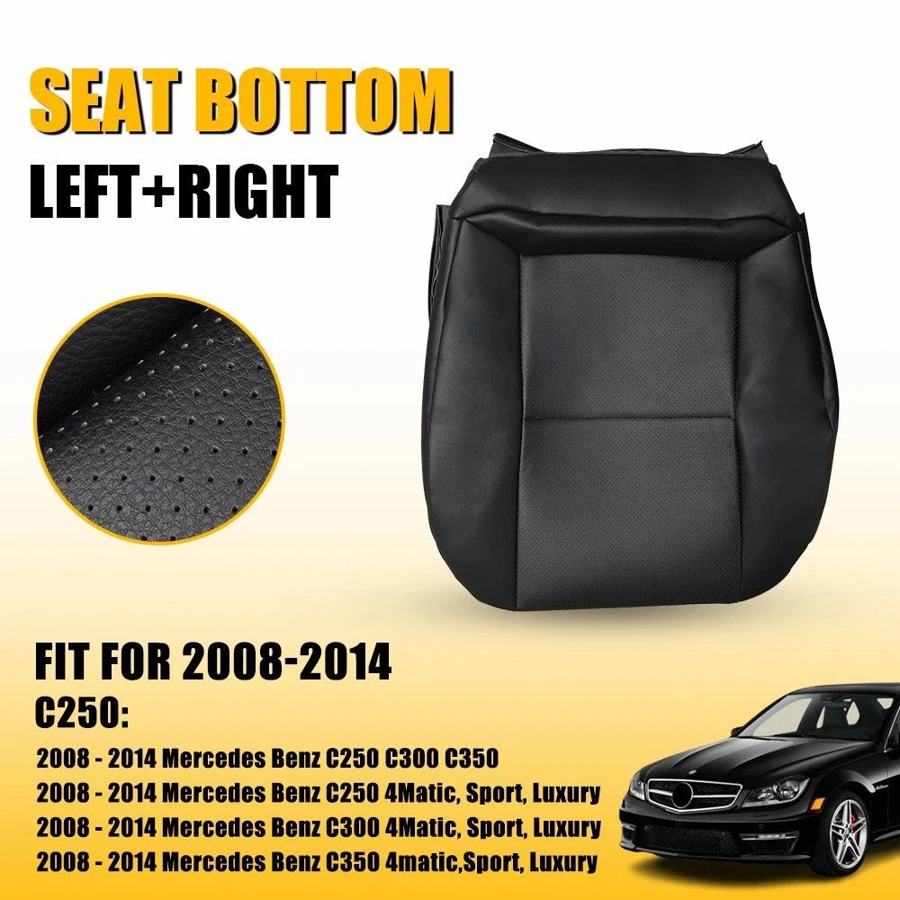 Leather Bottom Seat Cover for Mercedes Benz C250 C300 Sport (2008–2014)
