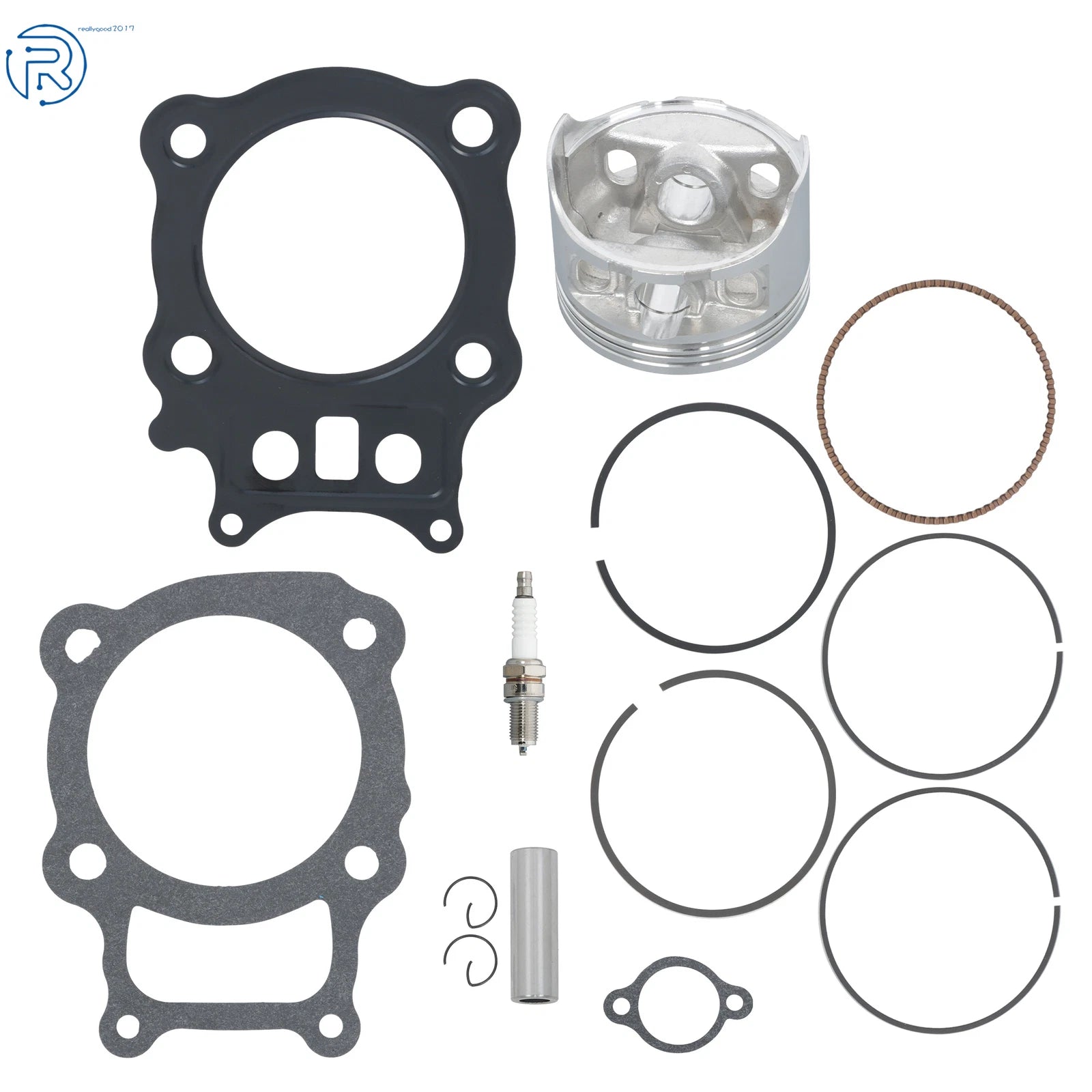 Piston Rings Gasket Kit Spark Plug for Honda Rancher TRX350 (2000–2006)