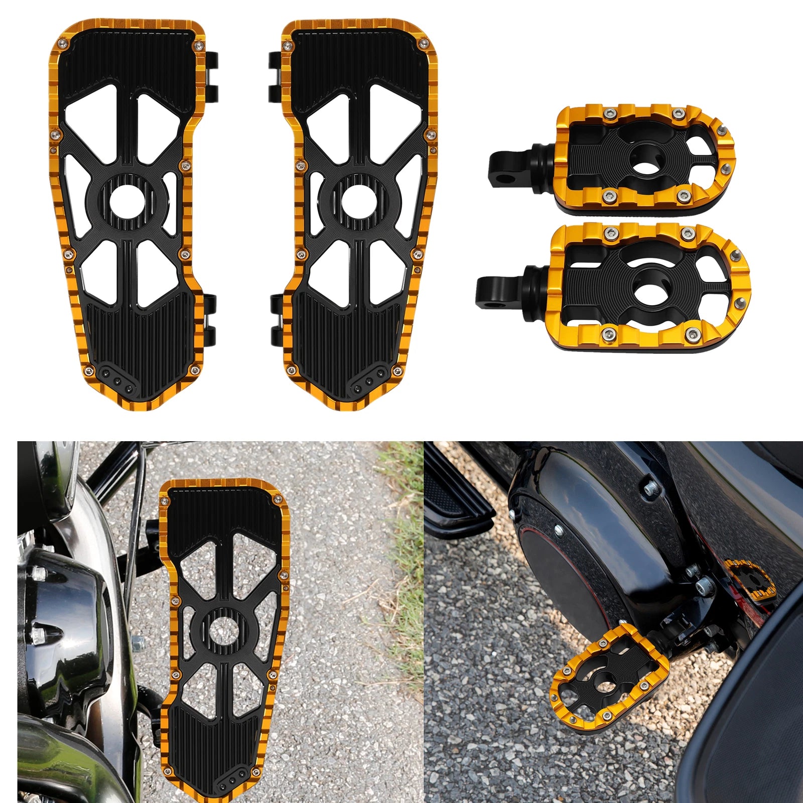 Driver Floorboards & Footpegs for Harley Electra Glide, Street Glide (2009–Present)