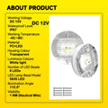 8Pcs LED Deck Courtesy Lights for Marine Boat (12V)