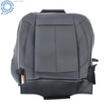 Driver Bottom Cushion Cover for Hummer H3 (2006–2010) Black Leather